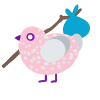 (unnamed), a rose and mist chicken with a speckle pattern