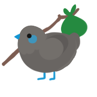 (unnamed), a grey chicken with a head pattern