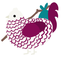 (unnamed), a white and wine chicken with a lace pattern