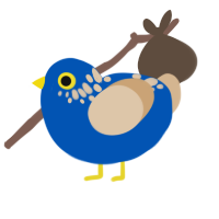 Azulin, a ultramarine and beige chicken with a neck-speckle pattern