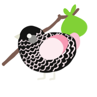 (unnamed), a black and rose chicken with a lace pattern