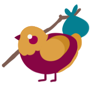 lava chicken, a maroon and orange chicken with a head pattern