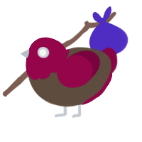 (unnamed), a bark and maroon chicken with a head pattern