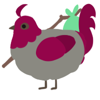 (unnamed), a ash and maroon chicken with a head pattern