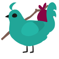 harbour water, a turquoise chicken
