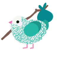 Turk, a white and turquoise chicken with a double-lace pattern