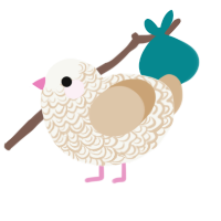 Sandy, a white and beige chicken with a double-lace pattern
