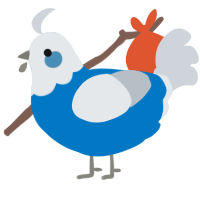 USPS, a sapphire and mist chicken with a head pattern