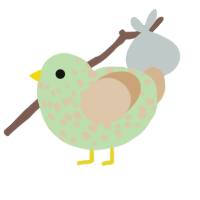 Green Curry, a gluppy and beige chicken with a speckle pattern