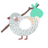 Grandmas sweater, a silver and cream chicken with a lace pattern