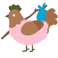 (unnamed), a rose and brown chicken with a head pattern