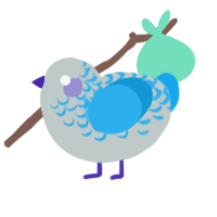 (unnamed), a silver and sky chicken with a half-lace pattern