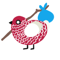 (unnamed), a crimson and white chicken with a lace pattern