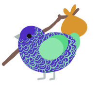 Blue Wave Cake, a indigo and spring chicken with a double-lace pattern