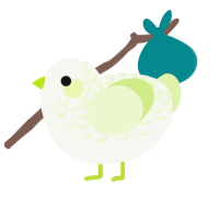(unnamed), a white and apple chicken with a half-lace pattern
