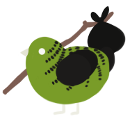 (unnamed), a chartreuse and sable chicken with a half-bar pattern