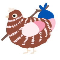 (unnamed), a russet and rose chicken with a bar pattern