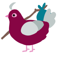 (unnamed), a maroon and silver chicken