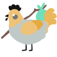 (unnamed), a silver and honey chicken with a head pattern