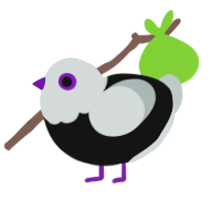 (unnamed), a black and silver chicken with a head pattern