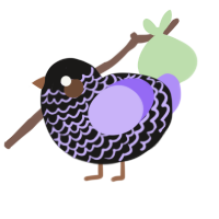 (unnamed), a sable and lilac chicken with a lace pattern