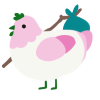 (unnamed), a white and pink chicken with a head pattern