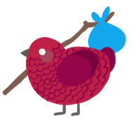 cherry, a crimson and maroon chicken with a lace pattern