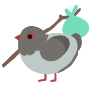 Pidgeon, a silver and grey chicken with a head pattern