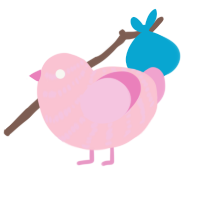 (unnamed), a rose and pink chicken with a bar pattern