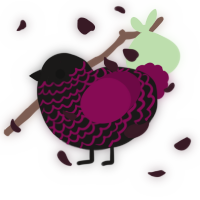 (unnamed), a sable and wine chicken with a lace pattern