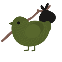 (unnamed), a olive chicken with a lace pattern