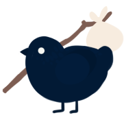 Mystery, a tumblr chicken with a neck-speckle pattern