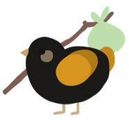 (unnamed), a sable and ochre chicken