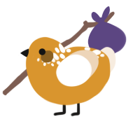 (unnamed), a orange and cream chicken with a neck-speckle pattern
