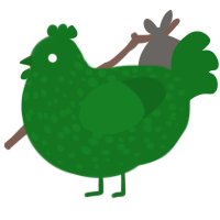xxx leaf, a leaf chicken with a speckle pattern