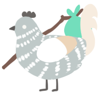 (unnamed), a silver and cream chicken with a bar pattern