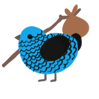 Lacks Yellow, a sky and black chicken with a lace pattern