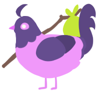 (unnamed), a lavender and overcast chicken with a head pattern