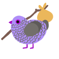 (unnamed), a lilac and grey chicken with a lace pattern