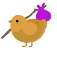 (unnamed), a gold and orange chicken with a head pattern