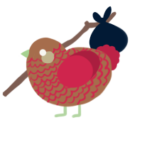 (unnamed), a brown and crimson chicken with a lace pattern