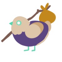 Pepe, a overcast and beige chicken with a head pattern