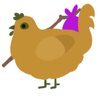 (unnamed), a gold chicken