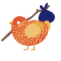 Lavaburst, a vermilion and honey chicken with a lace pattern