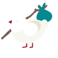 Yeah, a white chicken with a head pattern