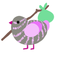 (unnamed), a ash and lavender chicken with a bar pattern