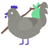 (unnamed), a ash chicken with a double-lace pattern