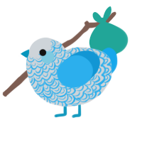 (unnamed), a mist and sky chicken with a double-lace pattern
