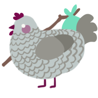 (unnamed), a silver and ash chicken with a lace pattern