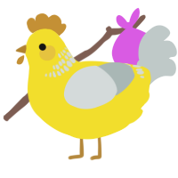 (unnamed), a yellow and silver chicken with a neck-band pattern